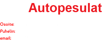GladAutopesulat Osoite: Eteläinen Teollisuustie 7, 19600 Hartola Puhelin: +358 40 911 4223 email: sales@bolaan.com